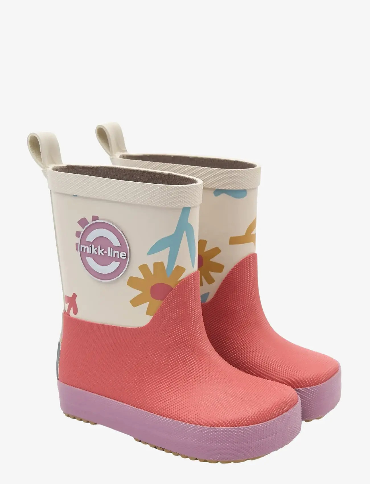 mikk-line - Wellies AOP - Barefoot - ofodrade gummistövlar - retro flower aop - 1