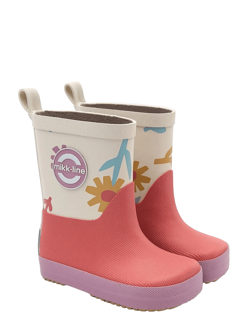 mikk-line - Wellies AOP - Barefoot - ofodrade gummistövlar - retro flower aop - 1