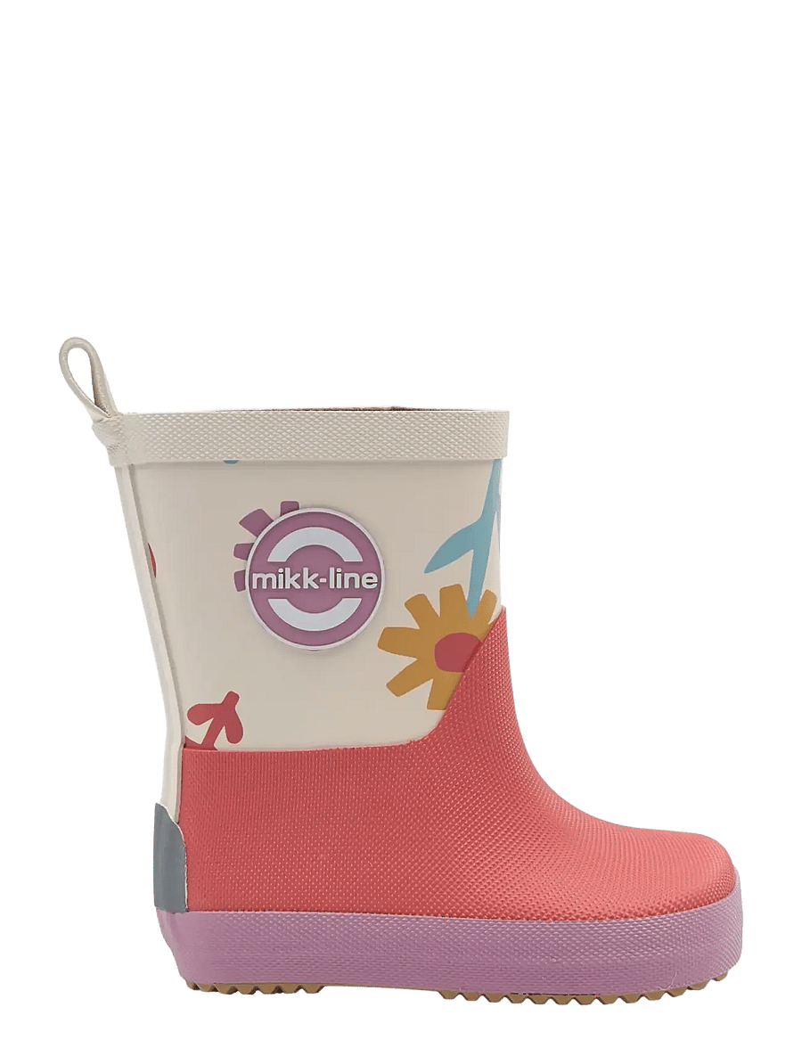 mikk-line - Wellies AOP - Barefoot - gummistøvler uden for - retro flower aop - 2