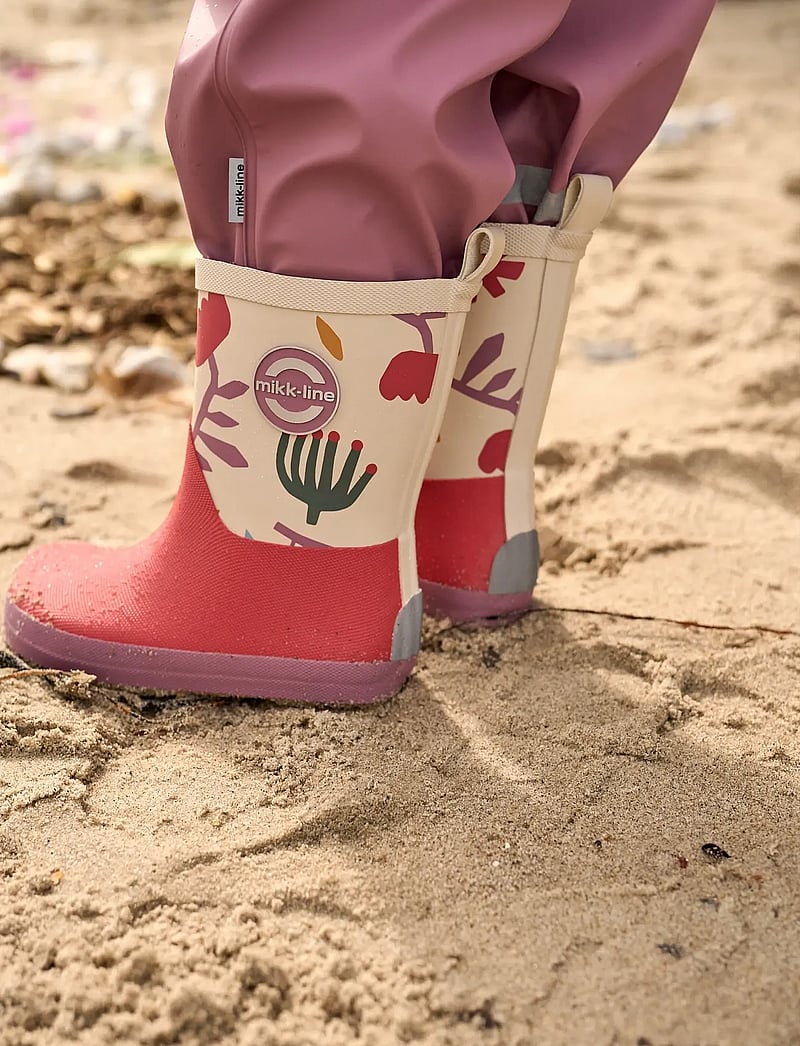 mikk-line - Wellies AOP - Barefoot - ofodrade gummistövlar - retro flower aop - 0