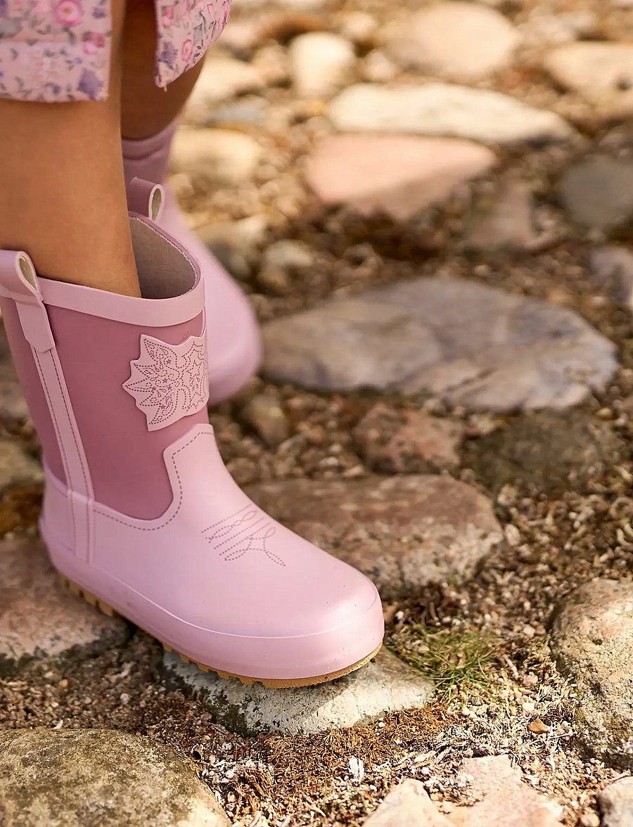 mikk-line - Wellies Cowgirl Boot - vuorittomat kumisaappaat - mauve shadows - 5