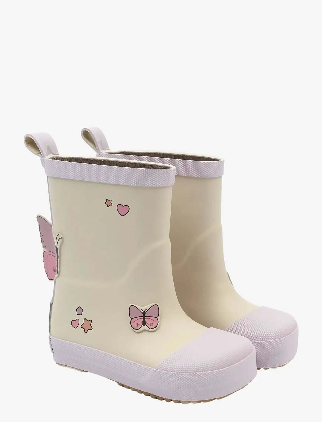mikk-line - Wellies Butterfly - Barefoot - ofodrade gummistövlar - oyster gray - 1
