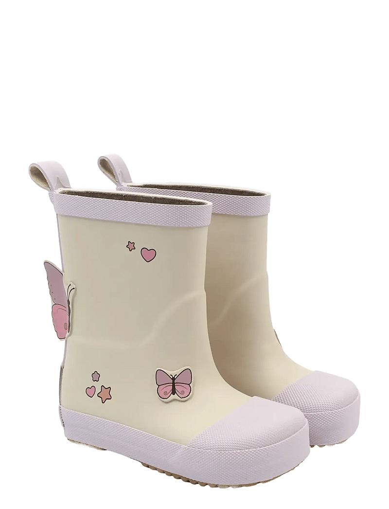 mikk-line - Wellies Butterfly - Barefoot - ofodrade gummistövlar - oyster gray - 1