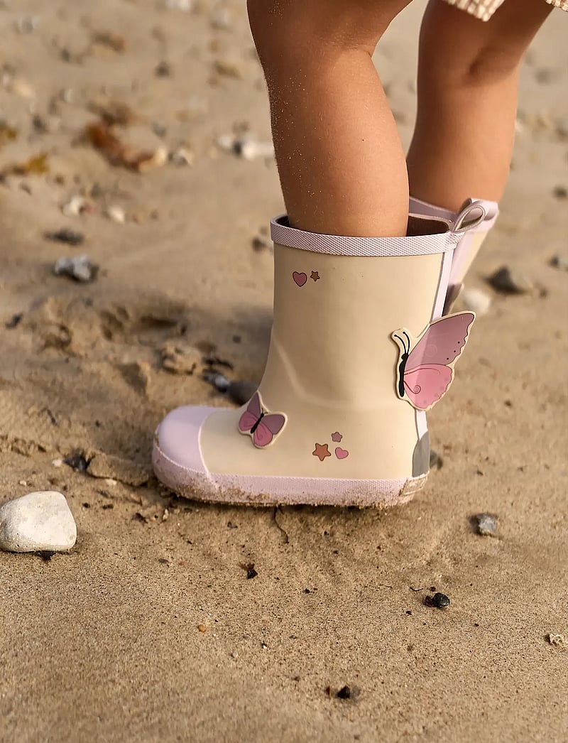 mikk-line - Wellies Butterfly - Barefoot - ofodrade gummistövlar - oyster gray - 0
