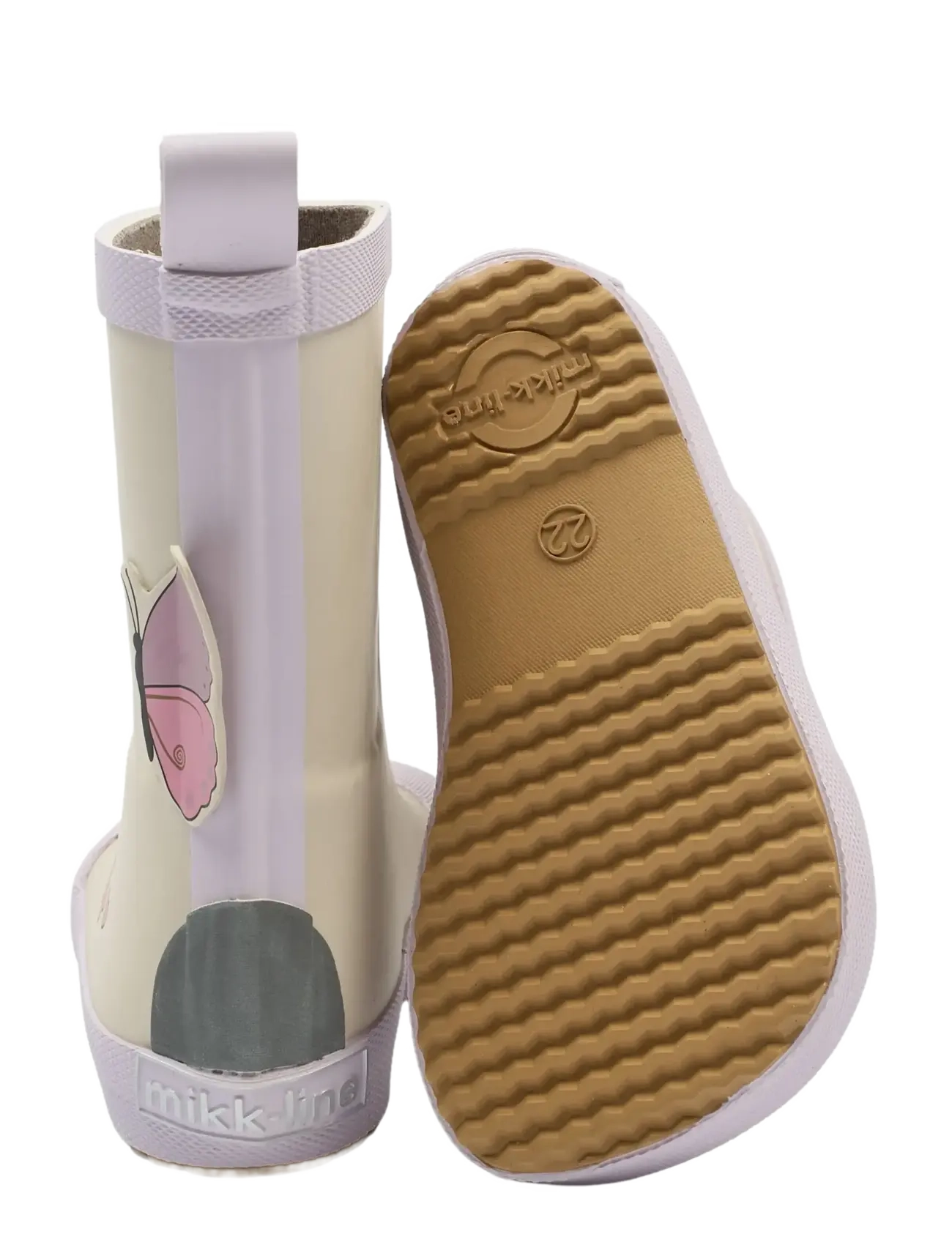 mikk-line - Wellies Butterfly - Barefoot - oyster gray - 3