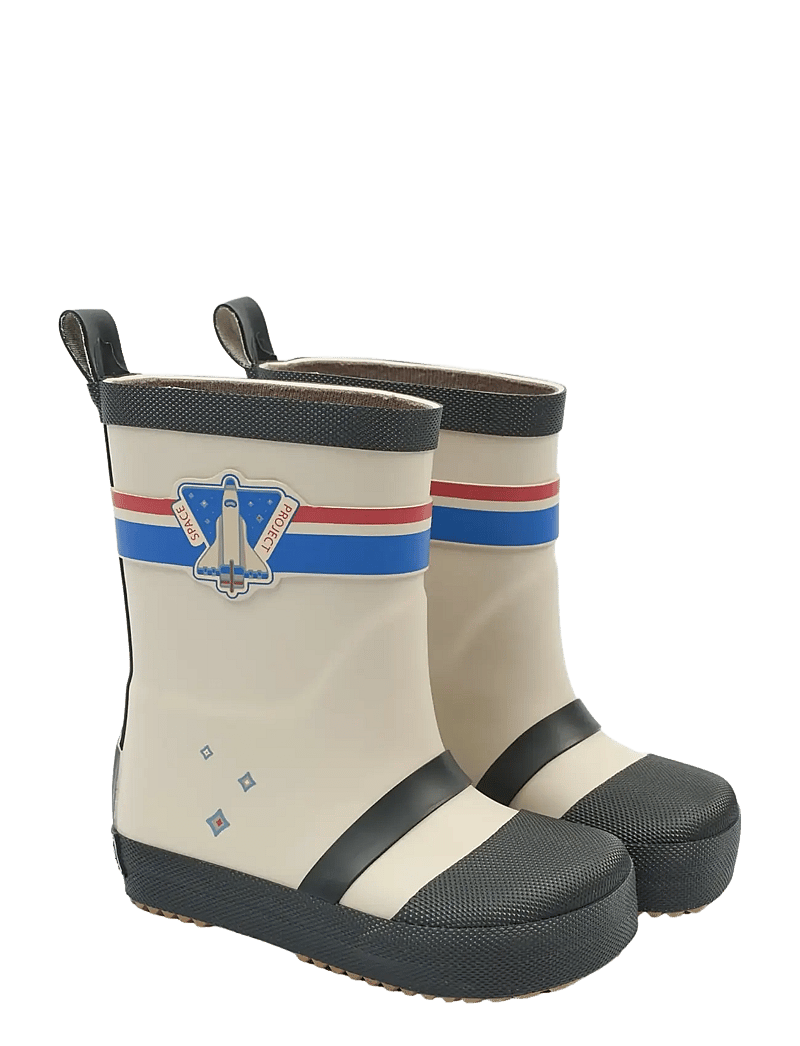 mikk-line - Wellies Astronaut - Barefoot - gummistøvler uden for - oyster gray - 0