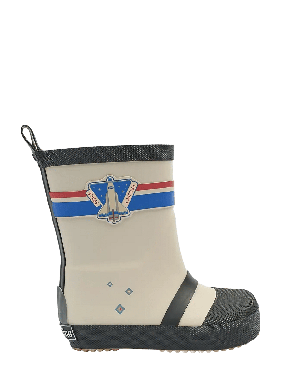 mikk-line - Wellies Astronaut - Barefoot - rubberlaarzen zonder voering - oyster gray - 1
