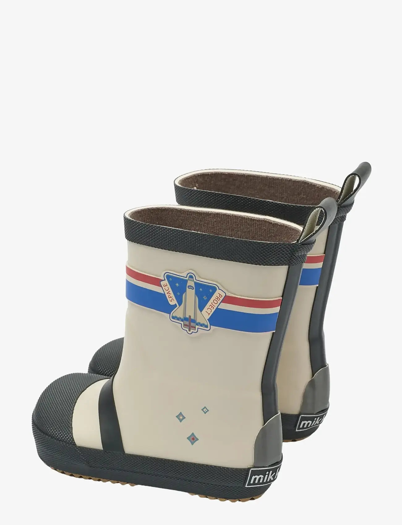 mikk-line - Wellies Astronaut - Barefoot - gummistøvler uden for - oyster gray - 3