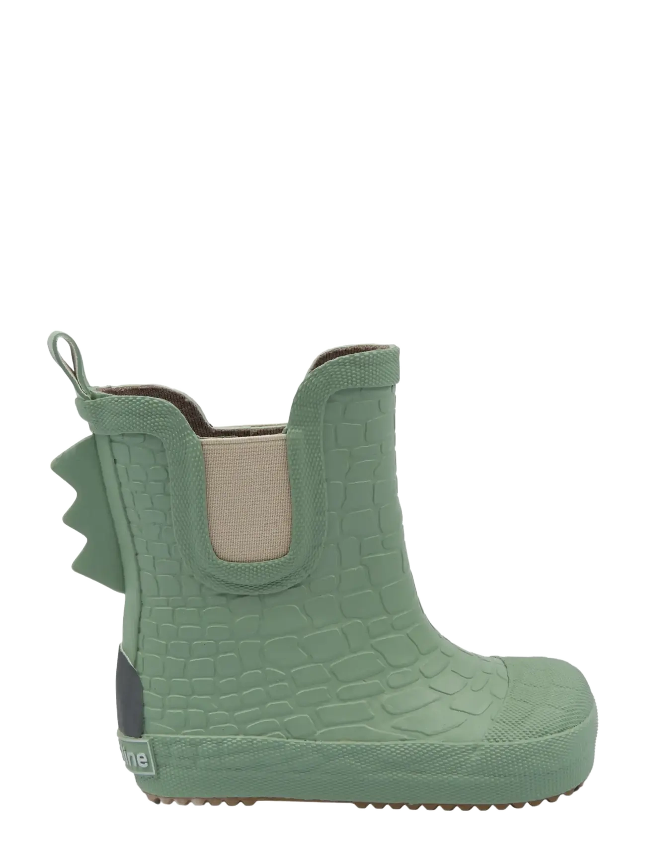 mikk-line - Wellies Short - 3D Dino - les bottes doublées en caoutchouc - green milieu - 1