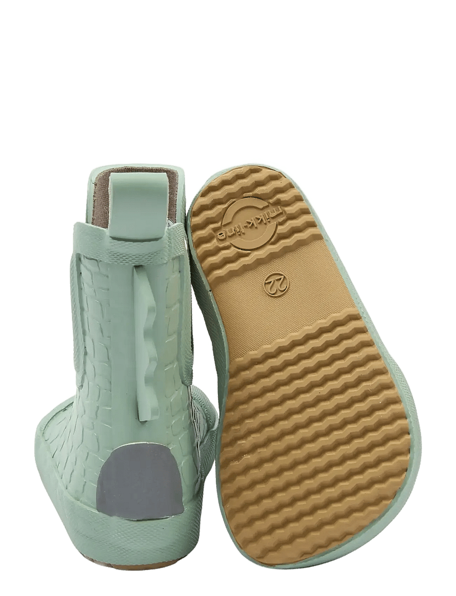 mikk-line - Wellies Short - 3D Dino - les bottes doublées en caoutchouc - green milieu - 2