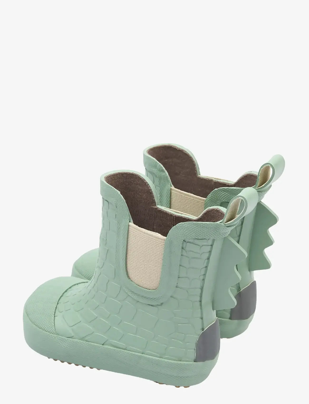 mikk-line - Wellies Short - 3D Dino - unlined rubberboots - green milieu - 3