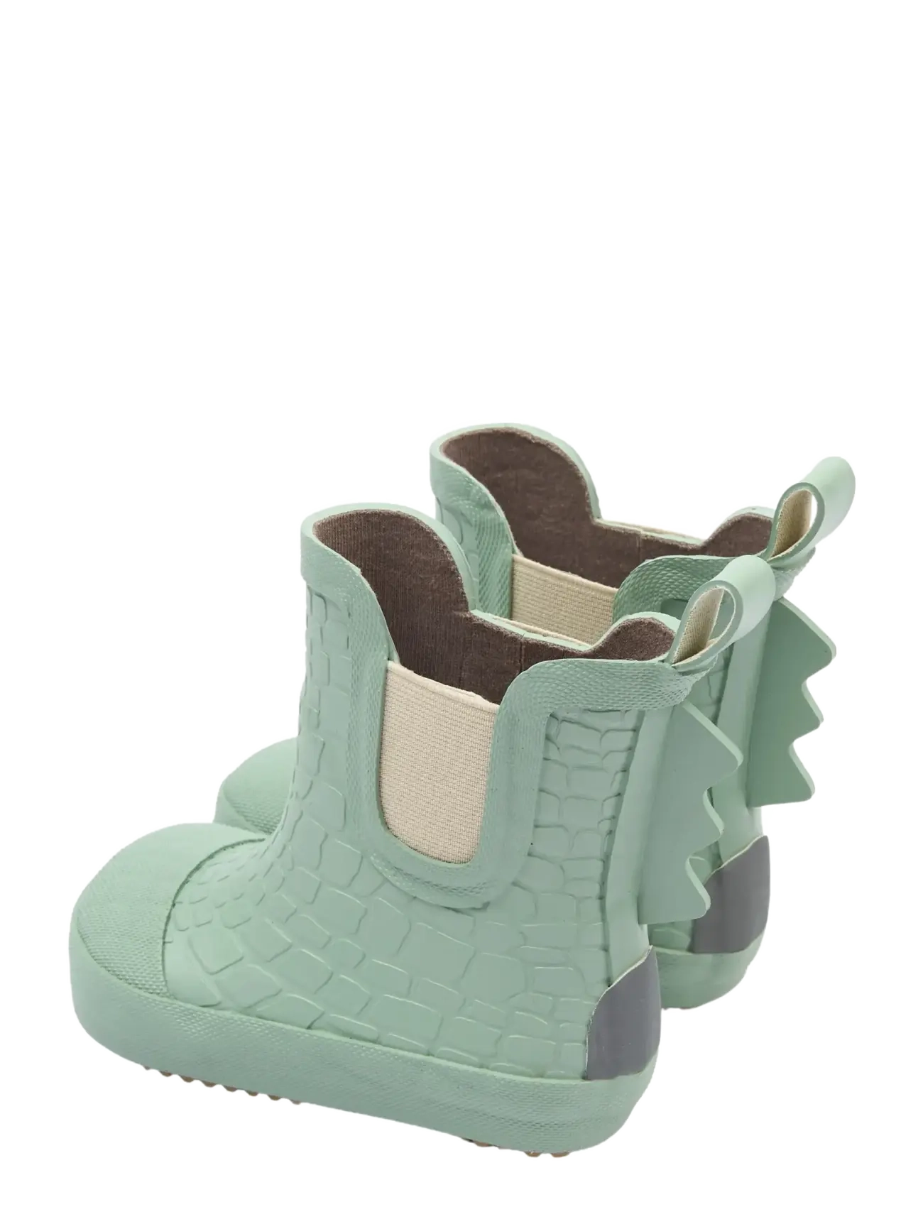 mikk-line - Wellies Short - 3D Dino - les bottes doublées en caoutchouc - green milieu - 3