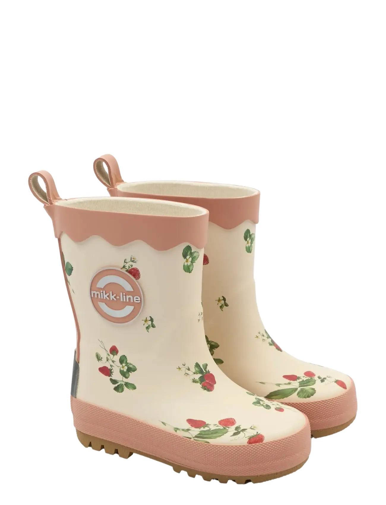 mikk-line Wellies AOP - Jalanõud - STRAWBERRY AOP / cream