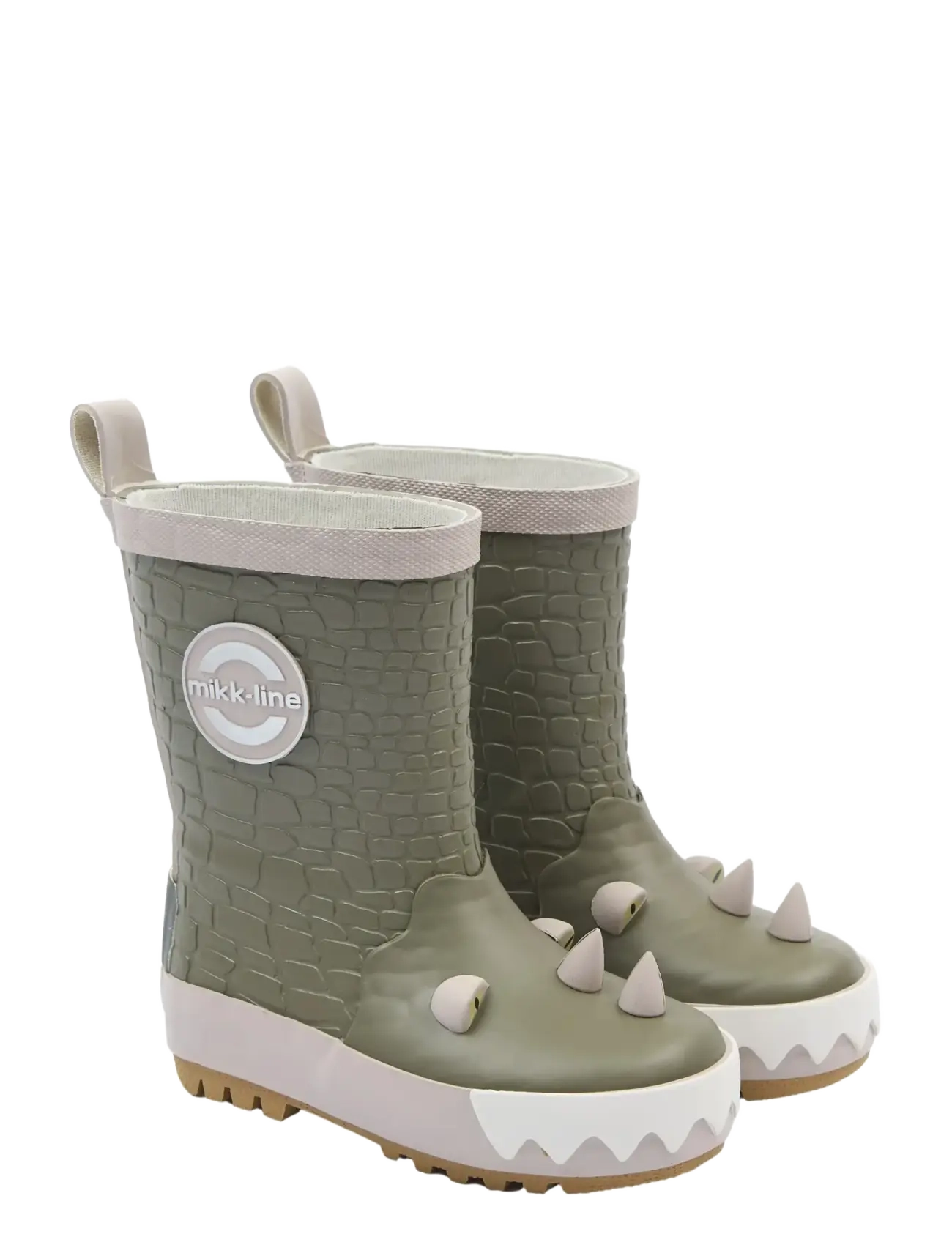 mikk-line Wellies 3D Dragon - Mikk-line - DUSTY OLIVE / green