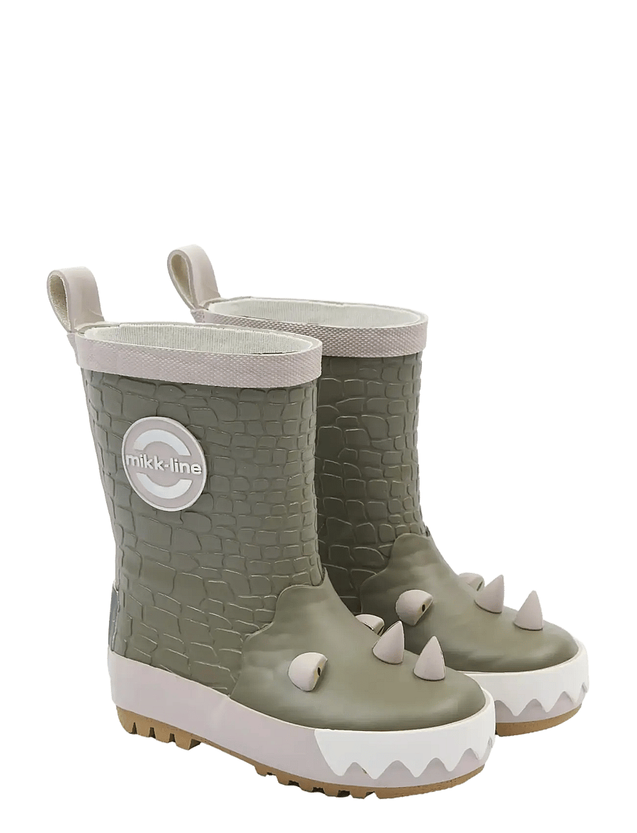 mikk-line - Wellies 3D Dragon - rubberlaarzen zonder voering - dusty olive - 1