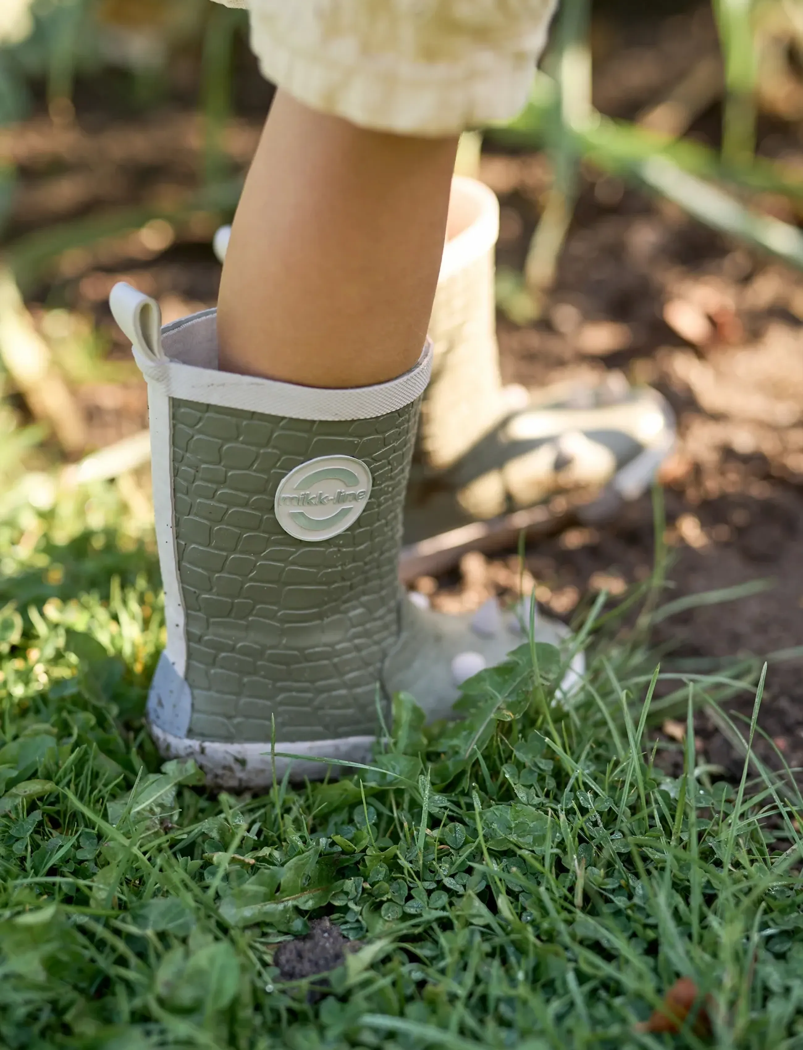 mikk-line - Wellies 3D Dragon - rubberlaarzen zonder voering - dusty olive - 5