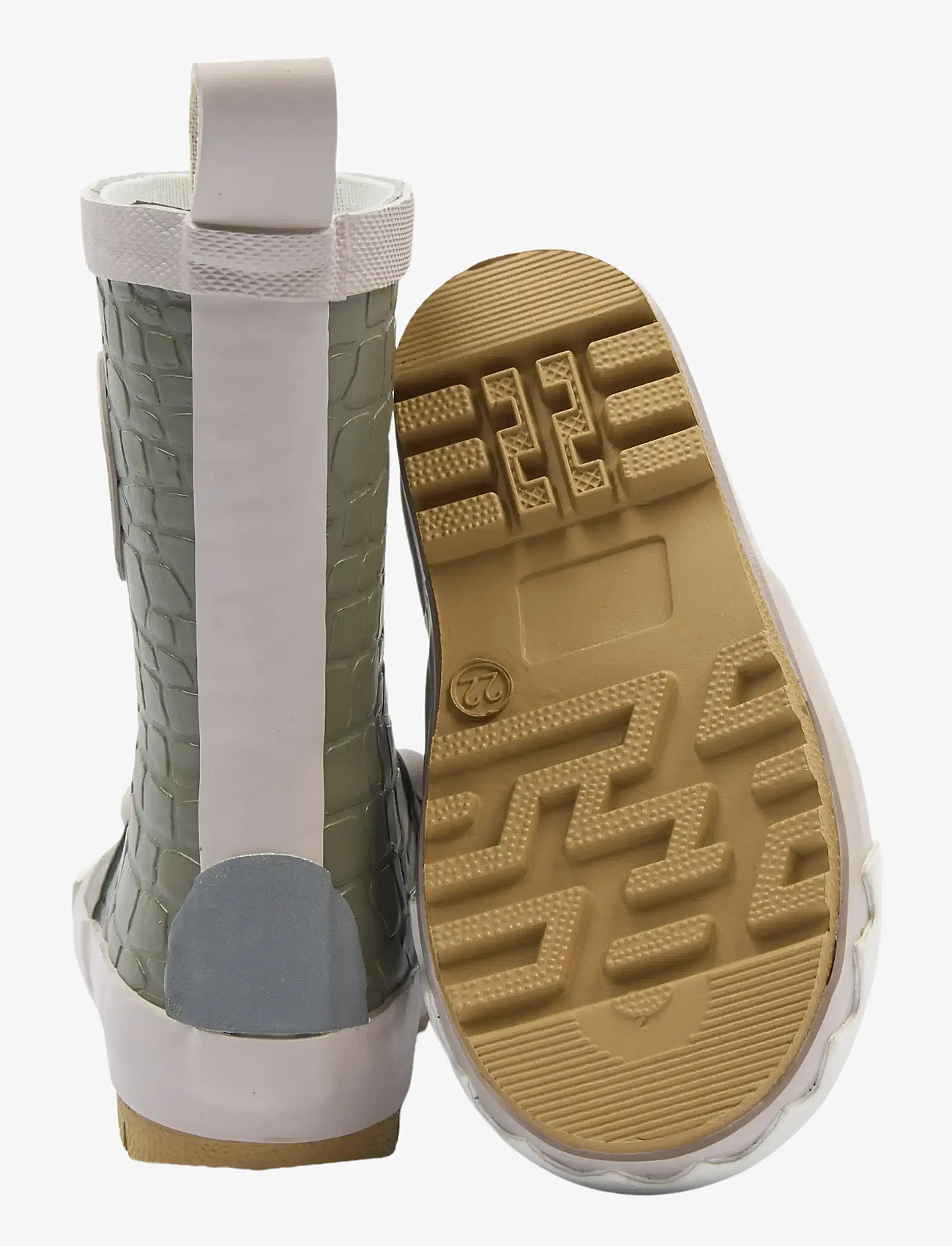 mikk-line - Wellies 3D Dragon - gummistøvler uden for - dusty olive - 3