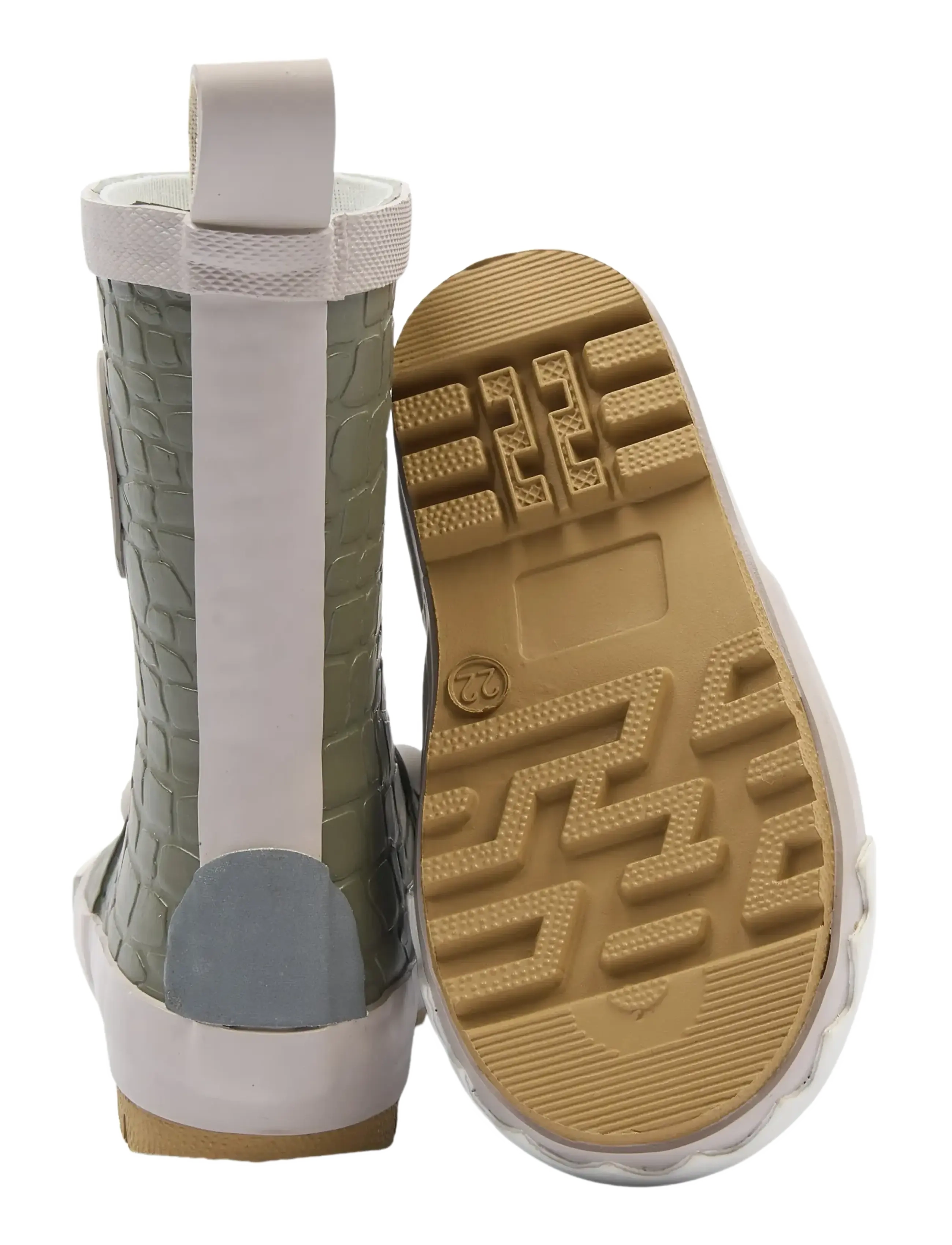 mikk-line - Wellies 3D Dragon - rubberlaarzen zonder voering - dusty olive - 3