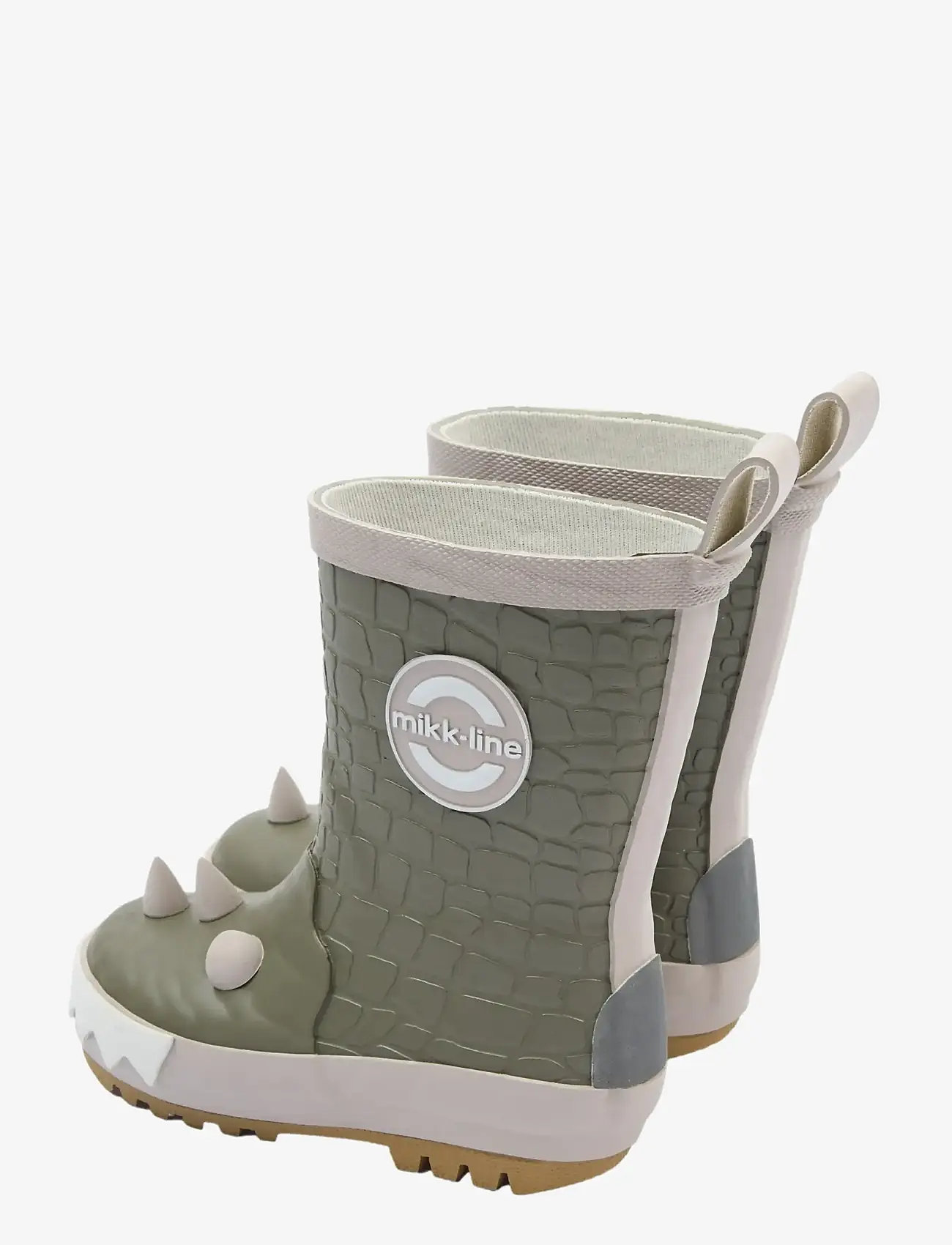 mikk-line - Wellies 3D Dragon - gummistøvler uden for - dusty olive - 4