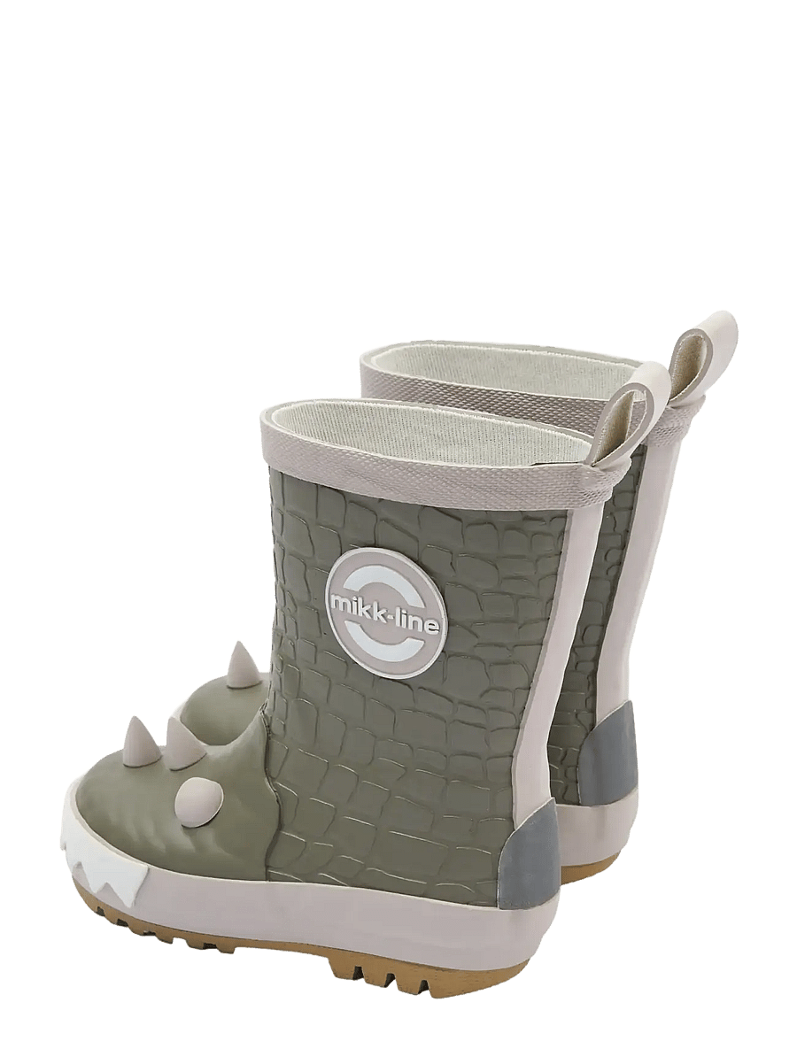 mikk-line - Wellies 3D Dragon - ungefütterte gummistiefel - dusty olive - 4