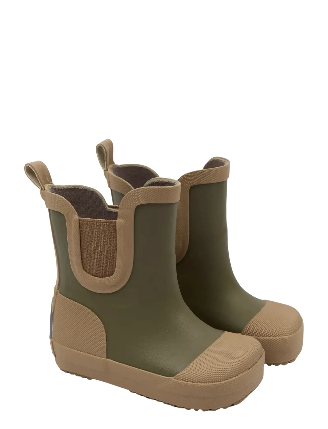 mikk-line Wellies Short - Barefoot - Kummisaapad - DUSTY OLIVE / khaki/green