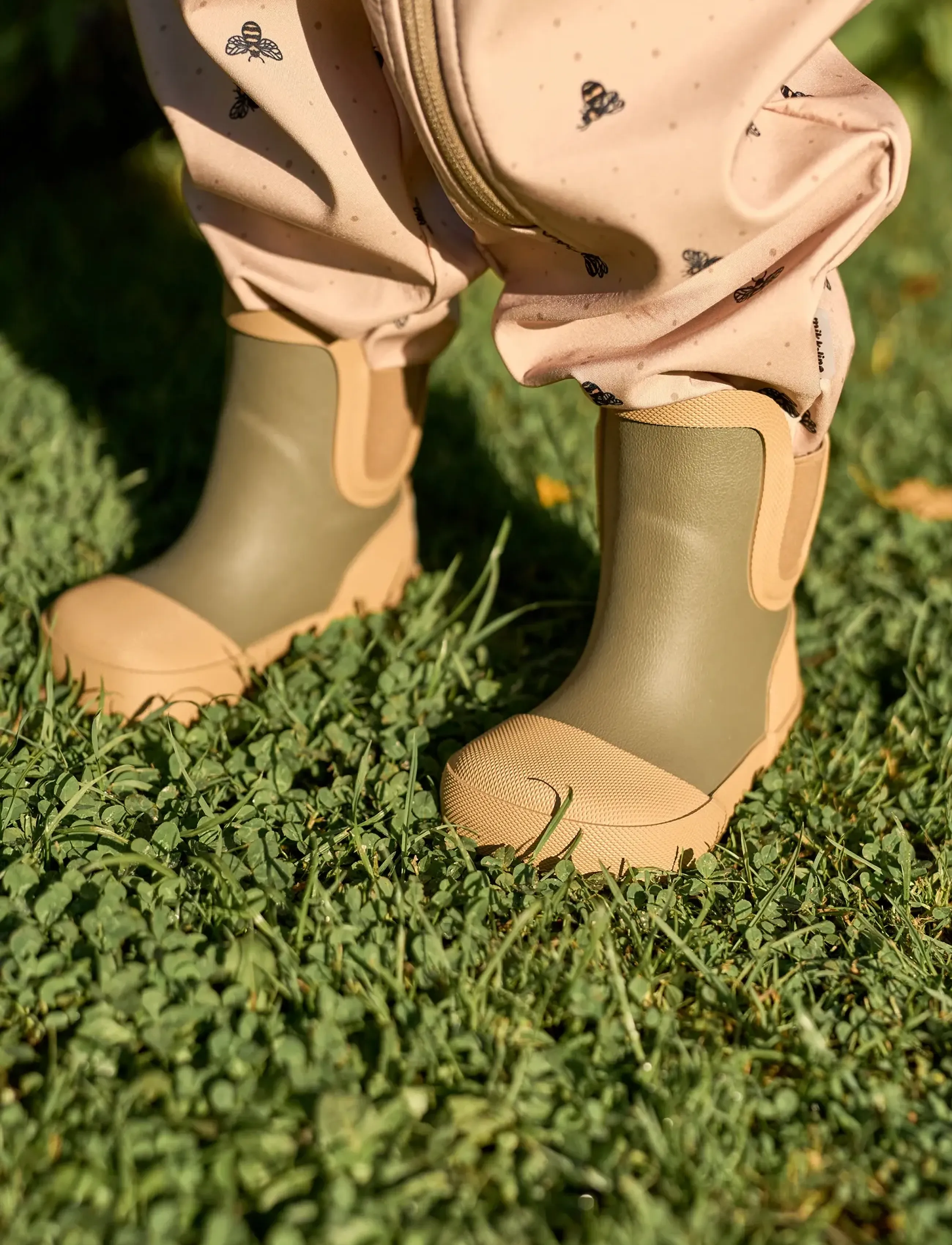 mikk-line - Wellies Short - Barefoot - gumowce nieocieplane - dusty olive - 5