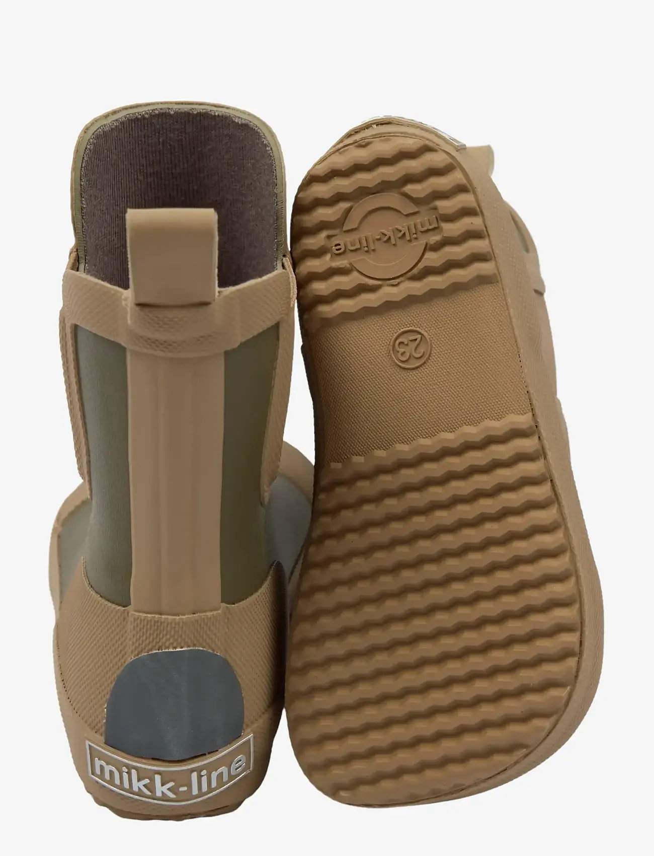 mikk-line - Wellies Short - Barefoot - gummistøvler uden for - dusty olive - 3