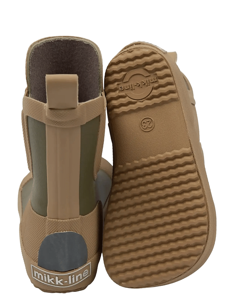 mikk-line - Wellies Short - Barefoot - guminiai batai be pamušalo - dusty olive - 3