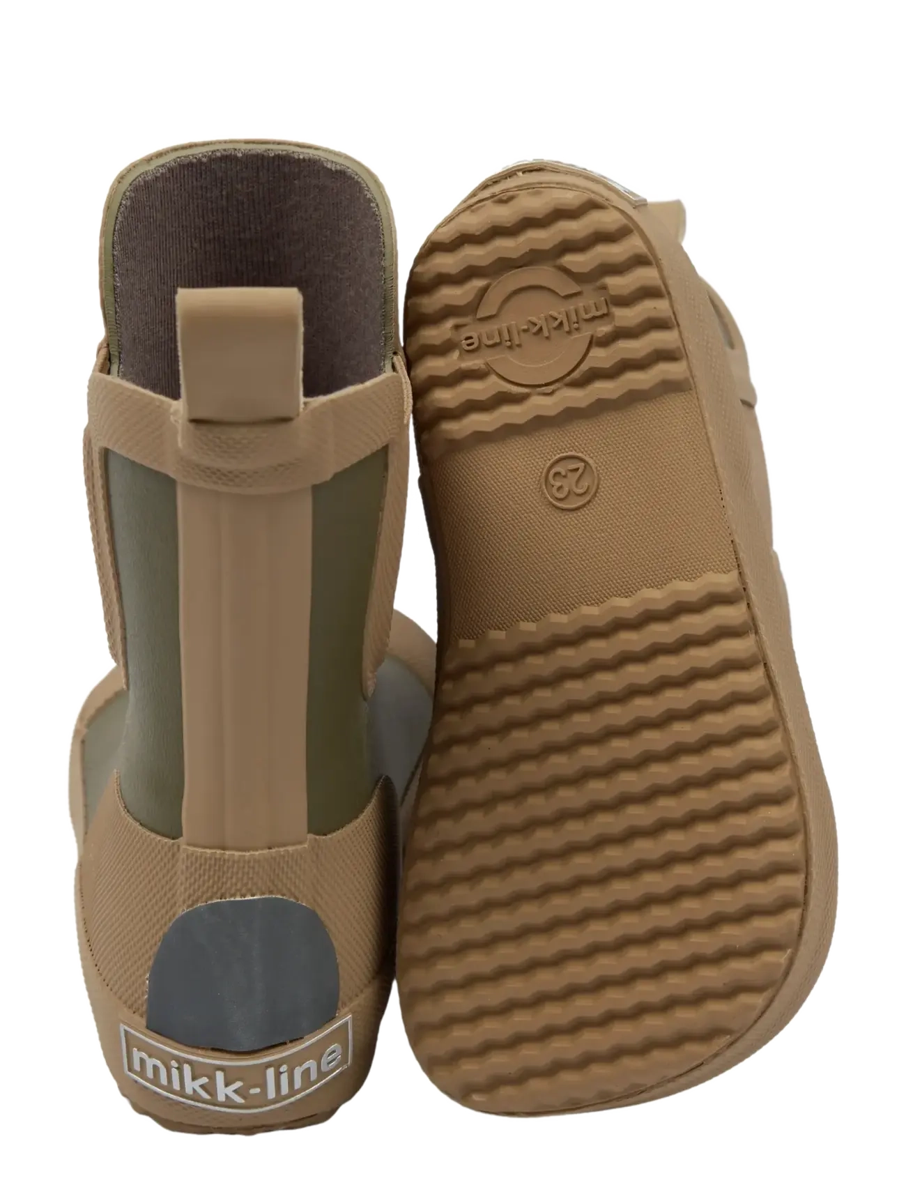 mikk-line - Wellies Short - Barefoot - gumowce nieocieplane - dusty olive - 3