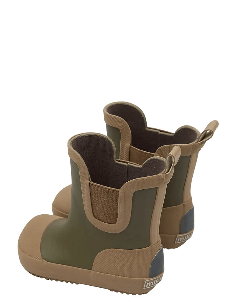 mikk-line - Wellies Short - Barefoot - guminiai batai be pamušalo - dusty olive - 4