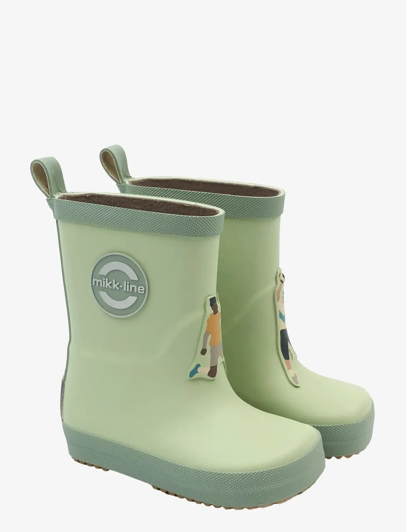 mikk-line - Wellies 3D Patch - Barefoot - voodrita kummikud - smoke green - 0