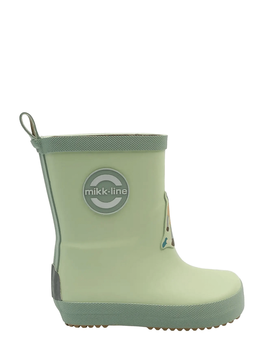 mikk-line - Wellies 3D Patch - Barefoot - gummistøvler uden for - smoke green - 1
