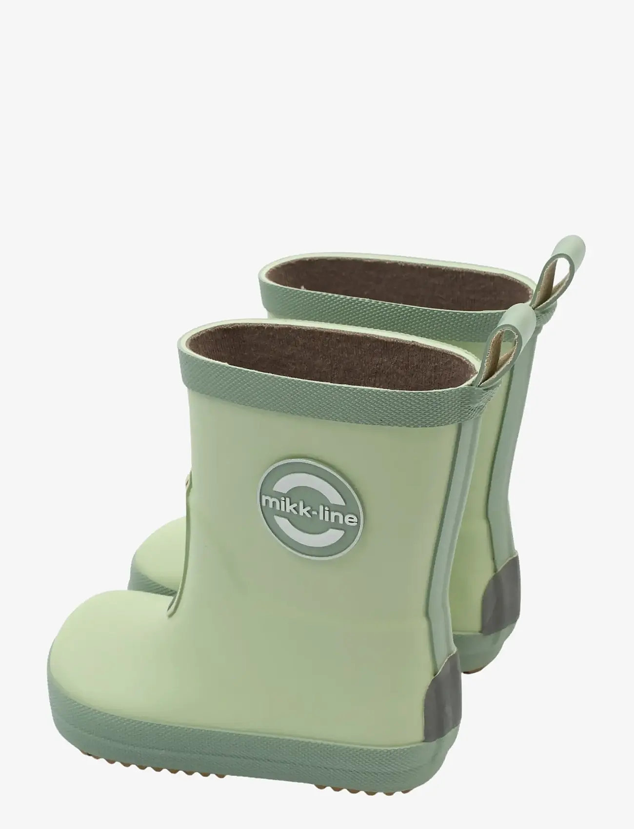 mikk-line - Wellies 3D Patch - Barefoot - voodrita kummikud - smoke green - 3