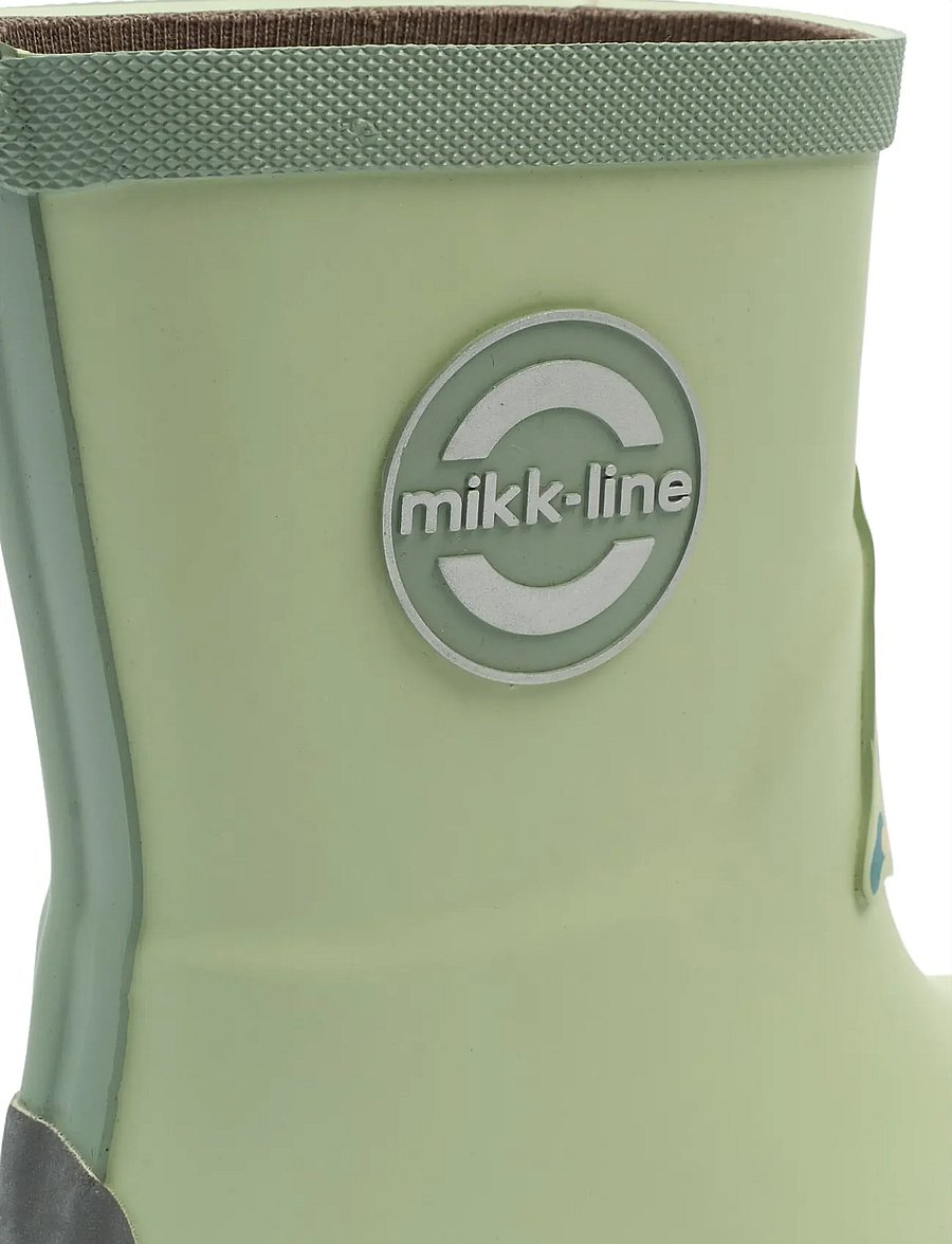mikk-line - Wellies 3D Patch - Barefoot - gummistøvler uden for - smoke green - 4