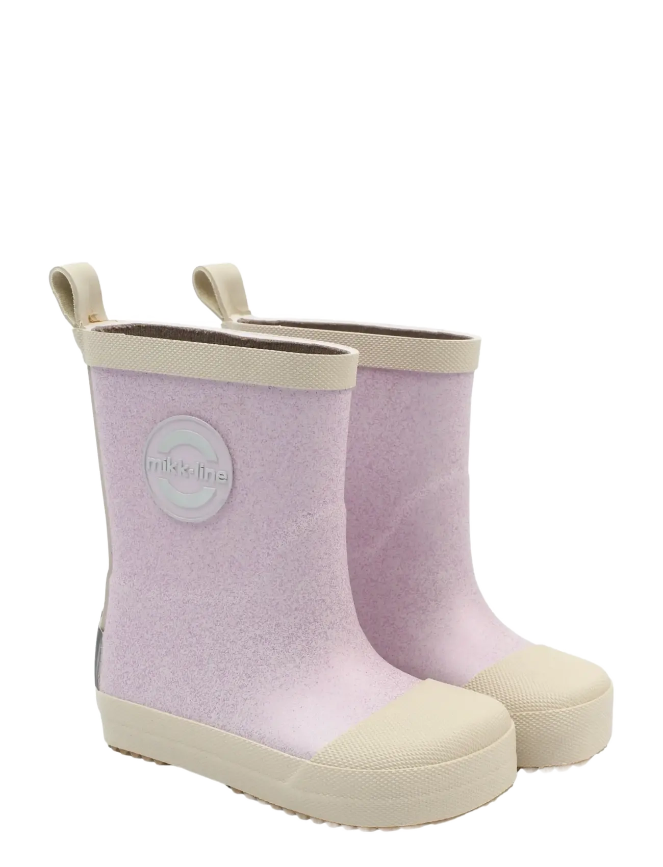 mikk-line Wellies Glitter Barefoot, Børn, Glimmer Gummistøvler, Pink, Str: 22