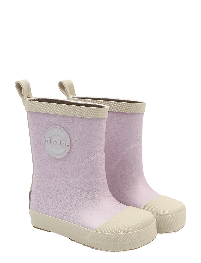 mikk-line - Wellies Glitter - Barefoot - gummistøvler uden for - thistle - 0