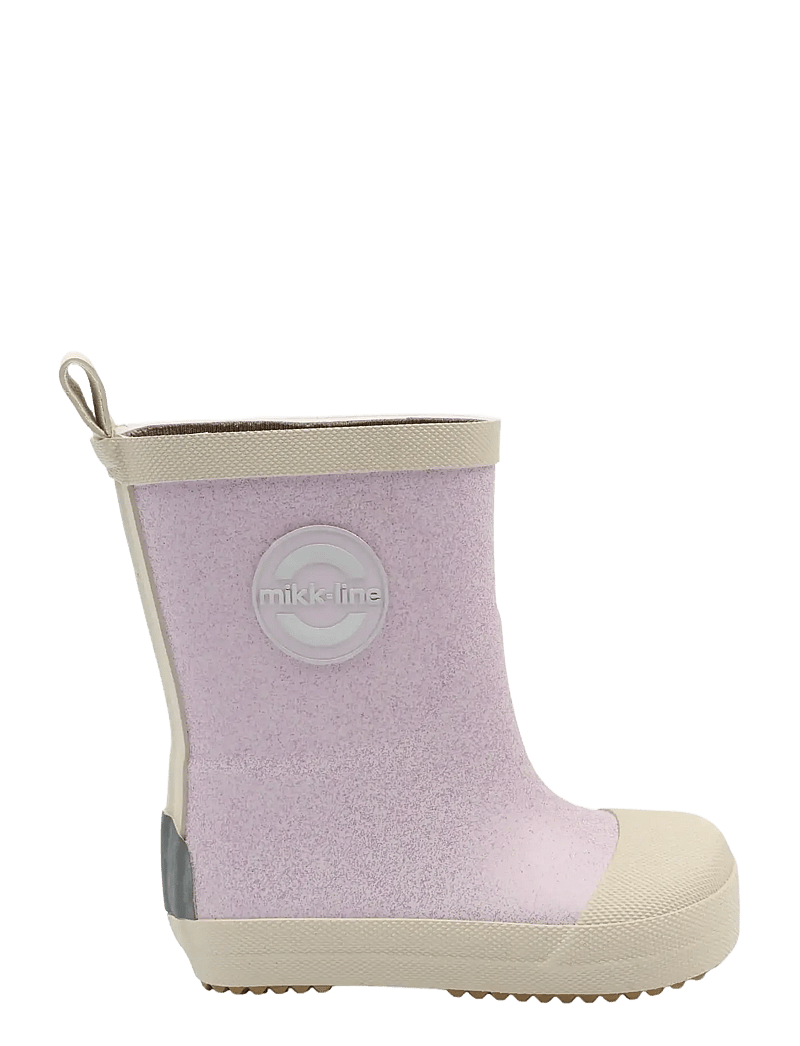 mikk-line - Wellies Glitter - Barefoot - gummistøvler uden for - thistle - 1