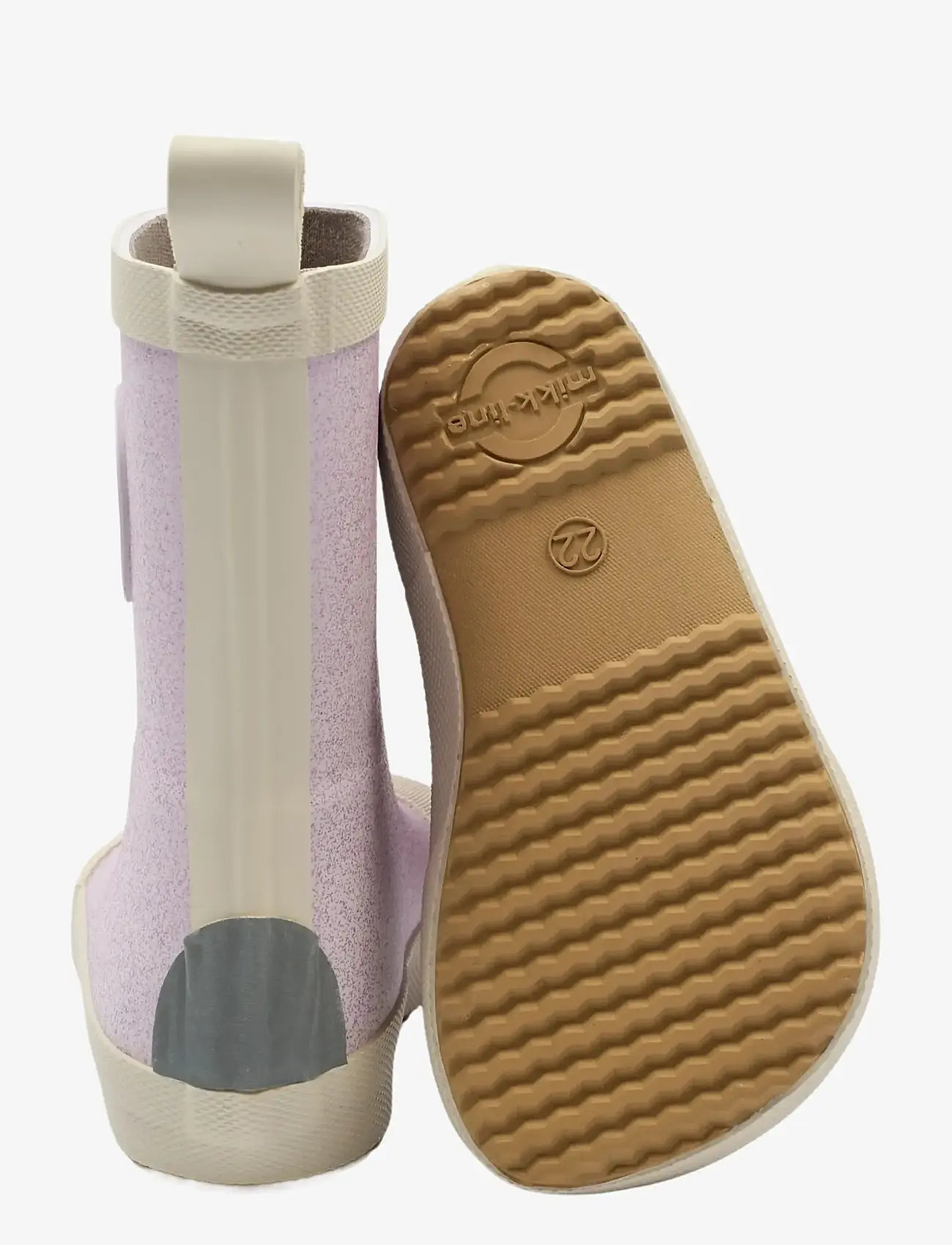 mikk-line - Wellies Glitter - Barefoot - unlined rubberboots - thistle - 2