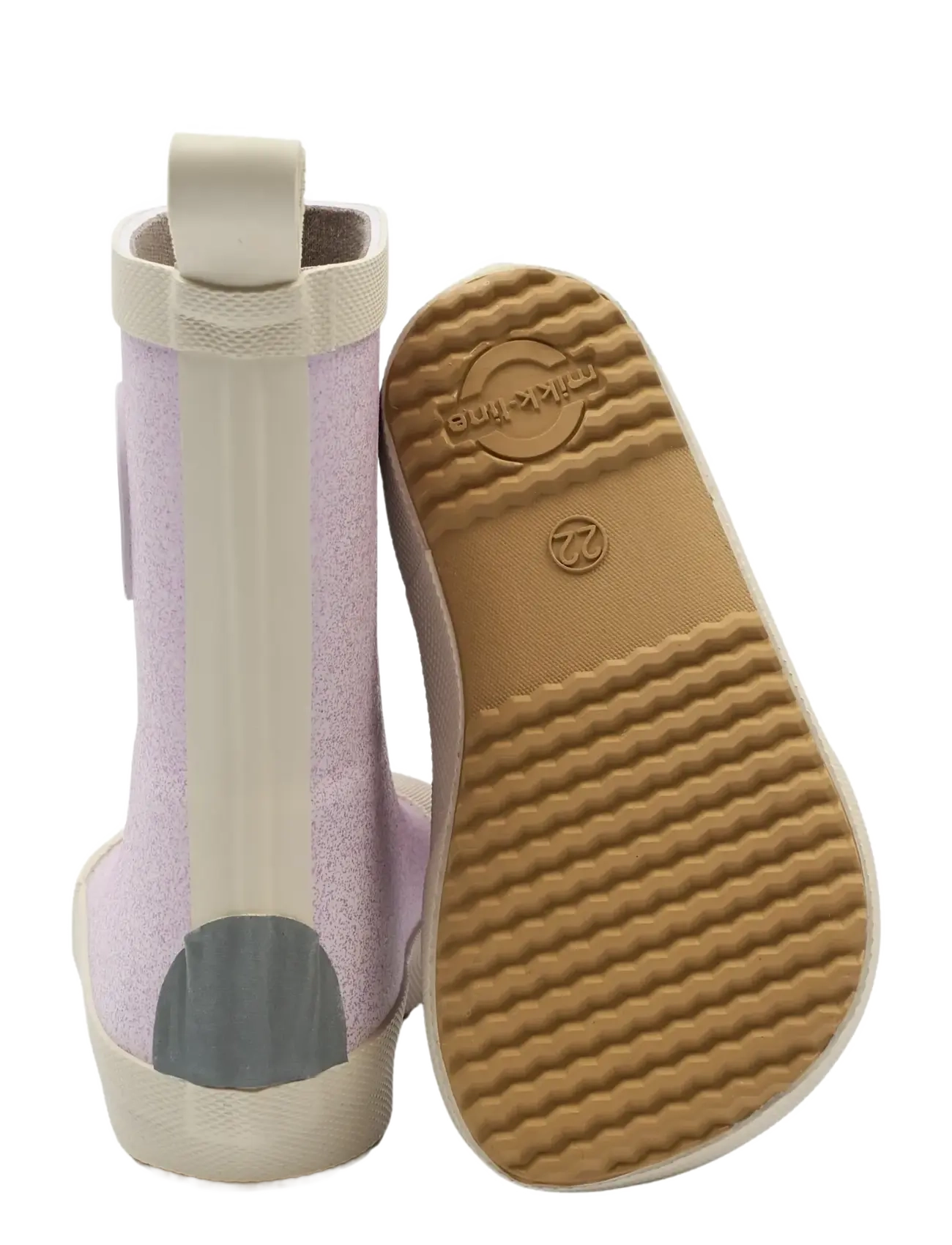 mikk-line - Wellies Glitter - Barefoot - ungefütterte gummistiefel - thistle - 2