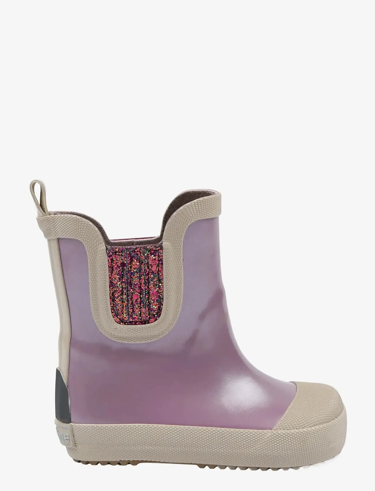 mikk-line - Wellies Short Metallic - Barefoot - unlined rubberboots - mauve shadows - 1