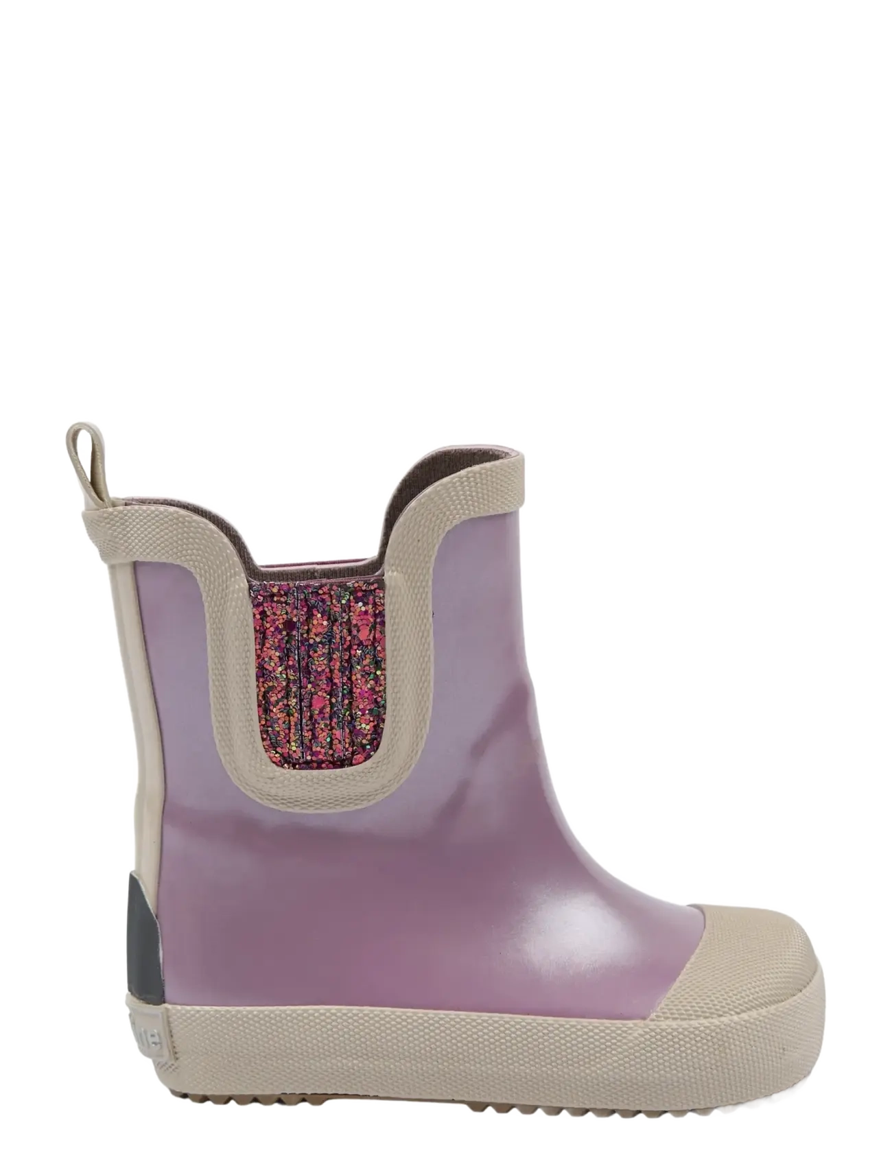 mikk-line - Wellies Short Metallic - Barefoot - rubberlaarzen zonder voering - mauve shadows - 1