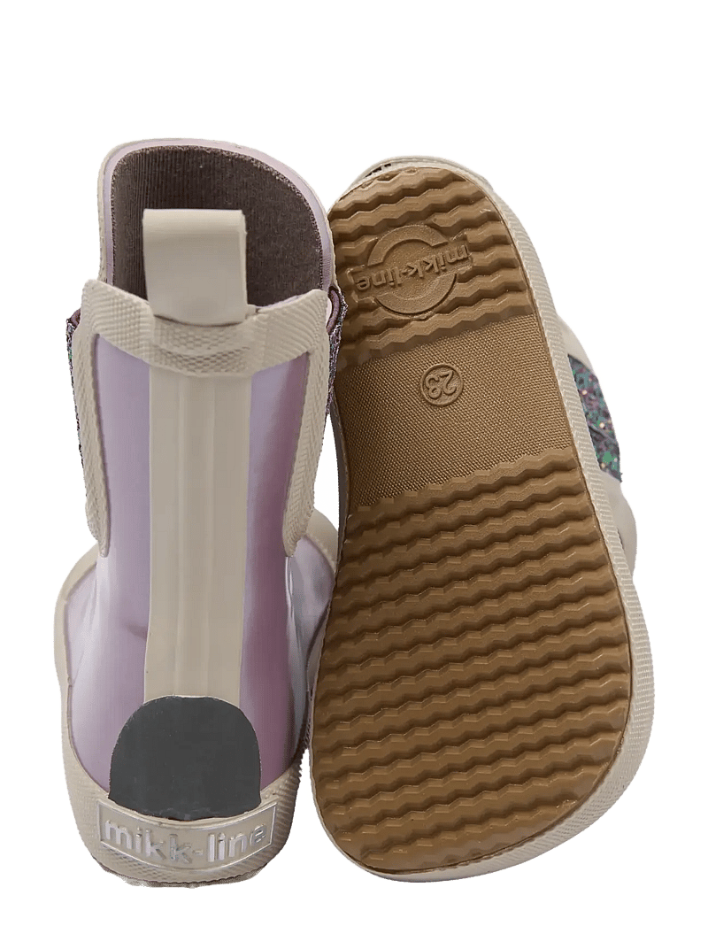 mikk-line - Wellies Short Metallic - Barefoot - gummistøvler uden for - mauve shadows - 2