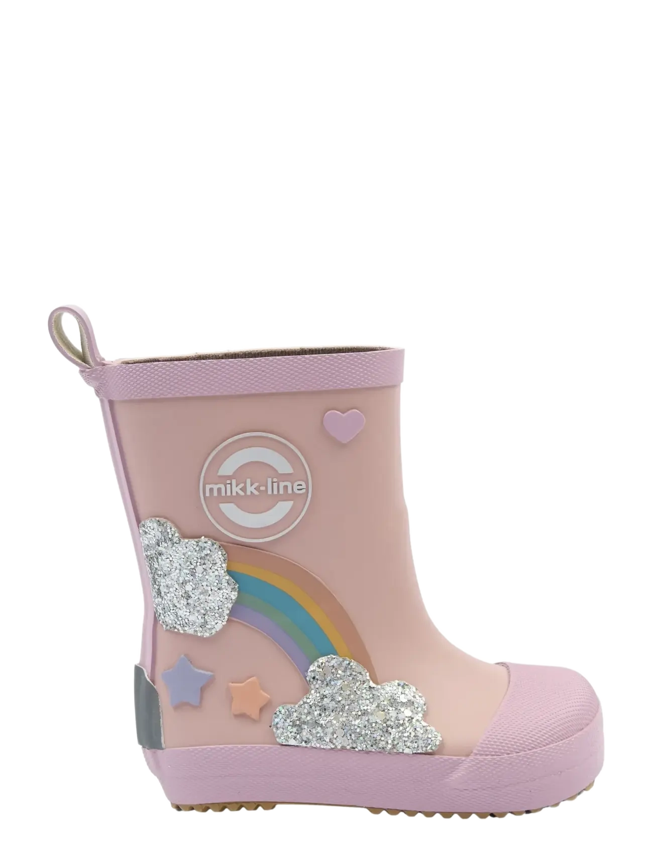 mikk-line - Wellies Rainbow patch - Barefoot - voodrita kummikud - adobe rose - 2