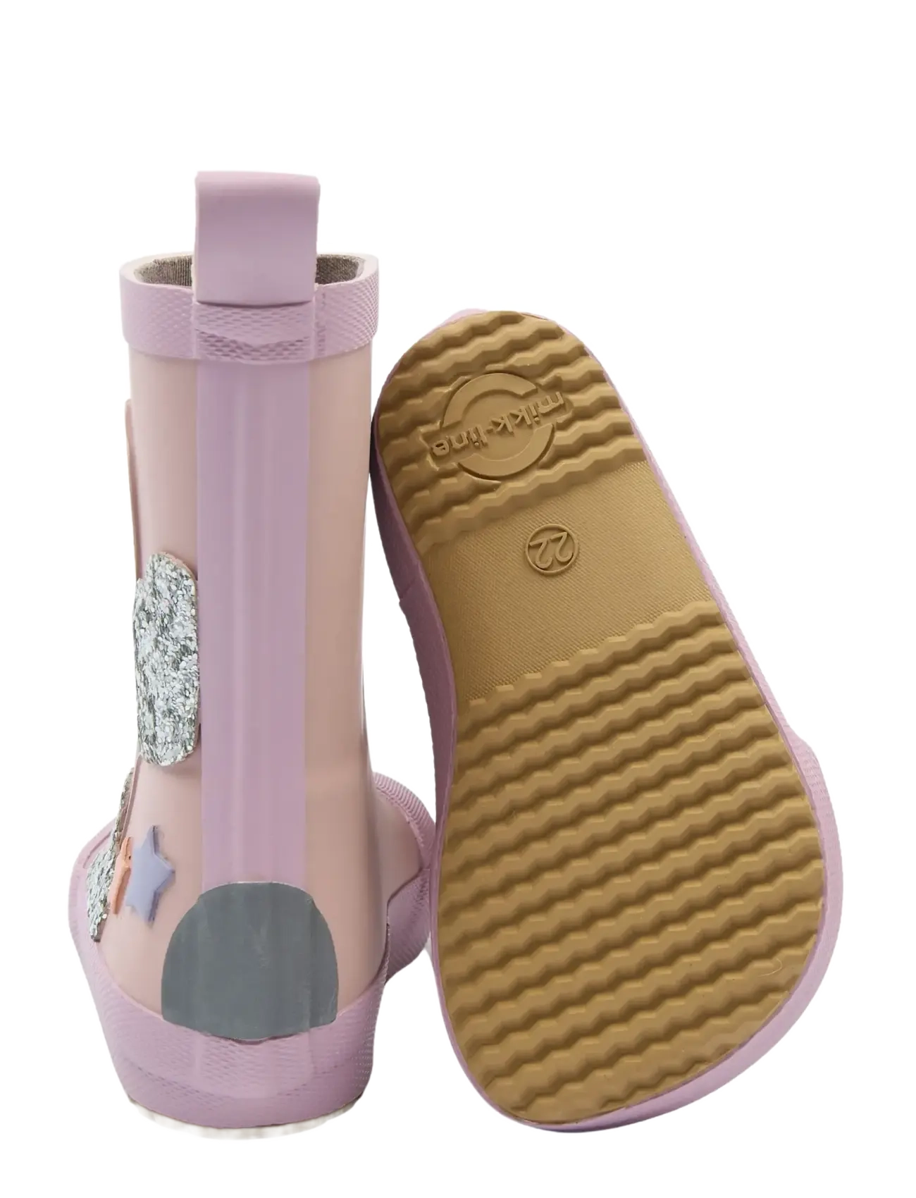 mikk-line - Wellies Rainbow patch - Barefoot - voodrita kummikud - adobe rose - 3