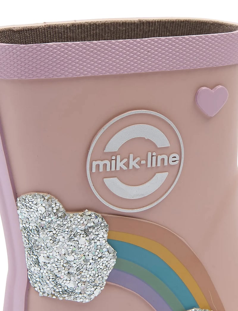 mikk-line - Wellies Rainbow patch - Barefoot - ungefütterte gummistiefel - adobe rose - 5