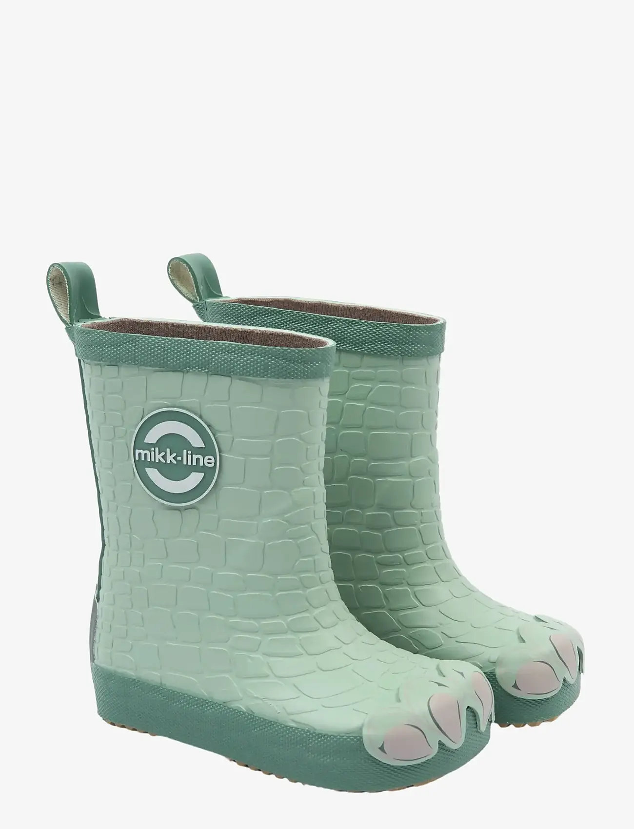 mikk-line - Wellies Dragon - Barefoot - ungefütterte gummistiefel - green milieu - 0