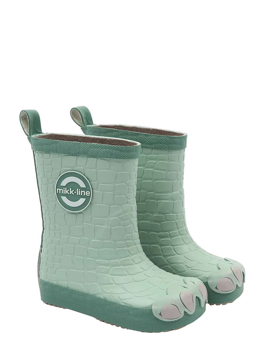 mikk-line - Wellies Dragon - Barefoot - ungefütterte gummistiefel - green milieu - 0
