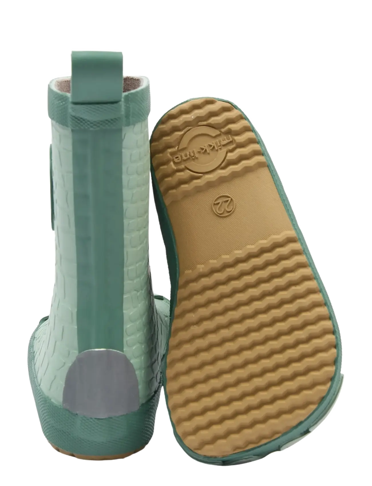 mikk-line - Wellies Dragon - Barefoot - gummistøvler uten linjer - green milieu - 2
