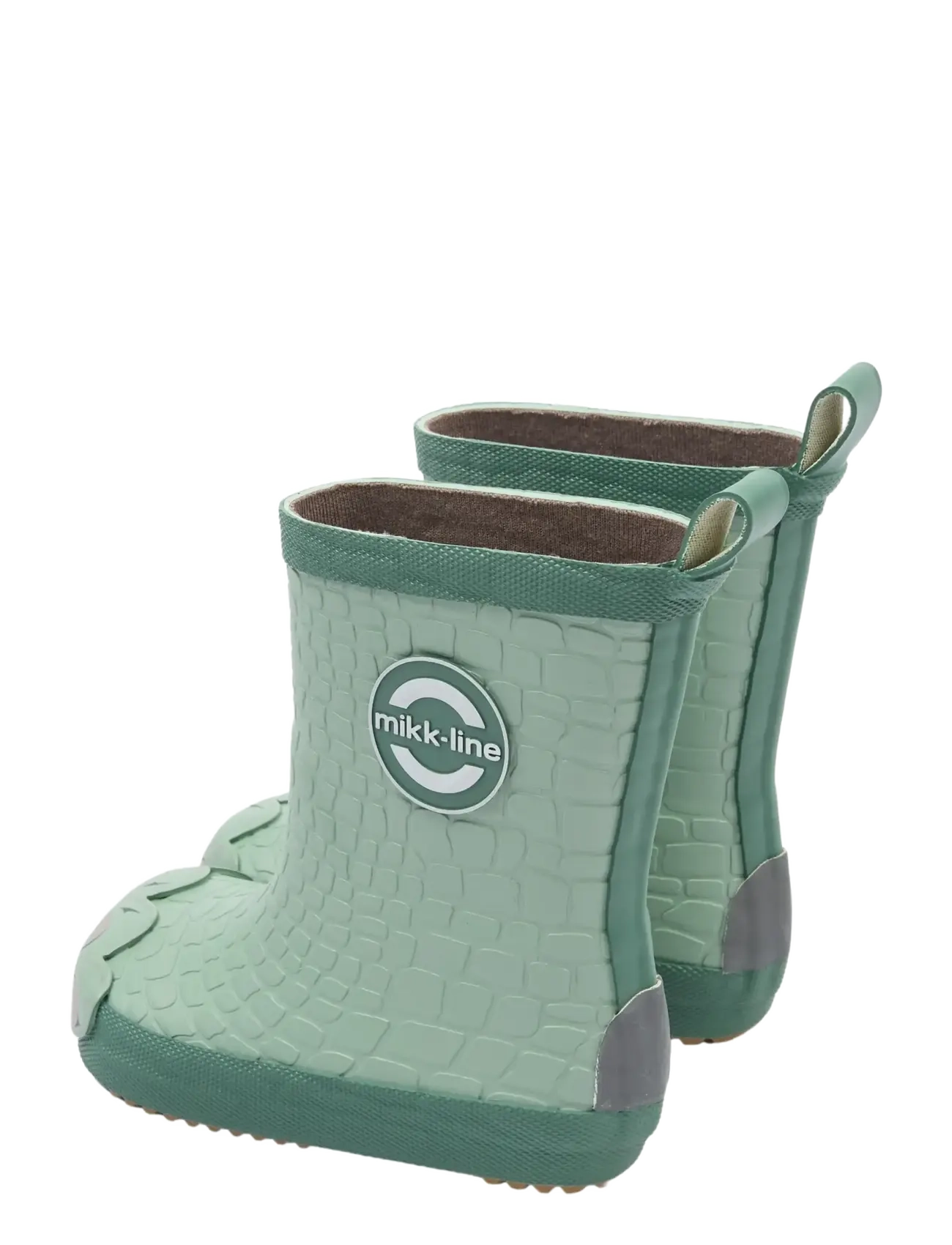 mikk-line - Wellies Dragon - Barefoot - gummistøvler uten linjer - green milieu - 3