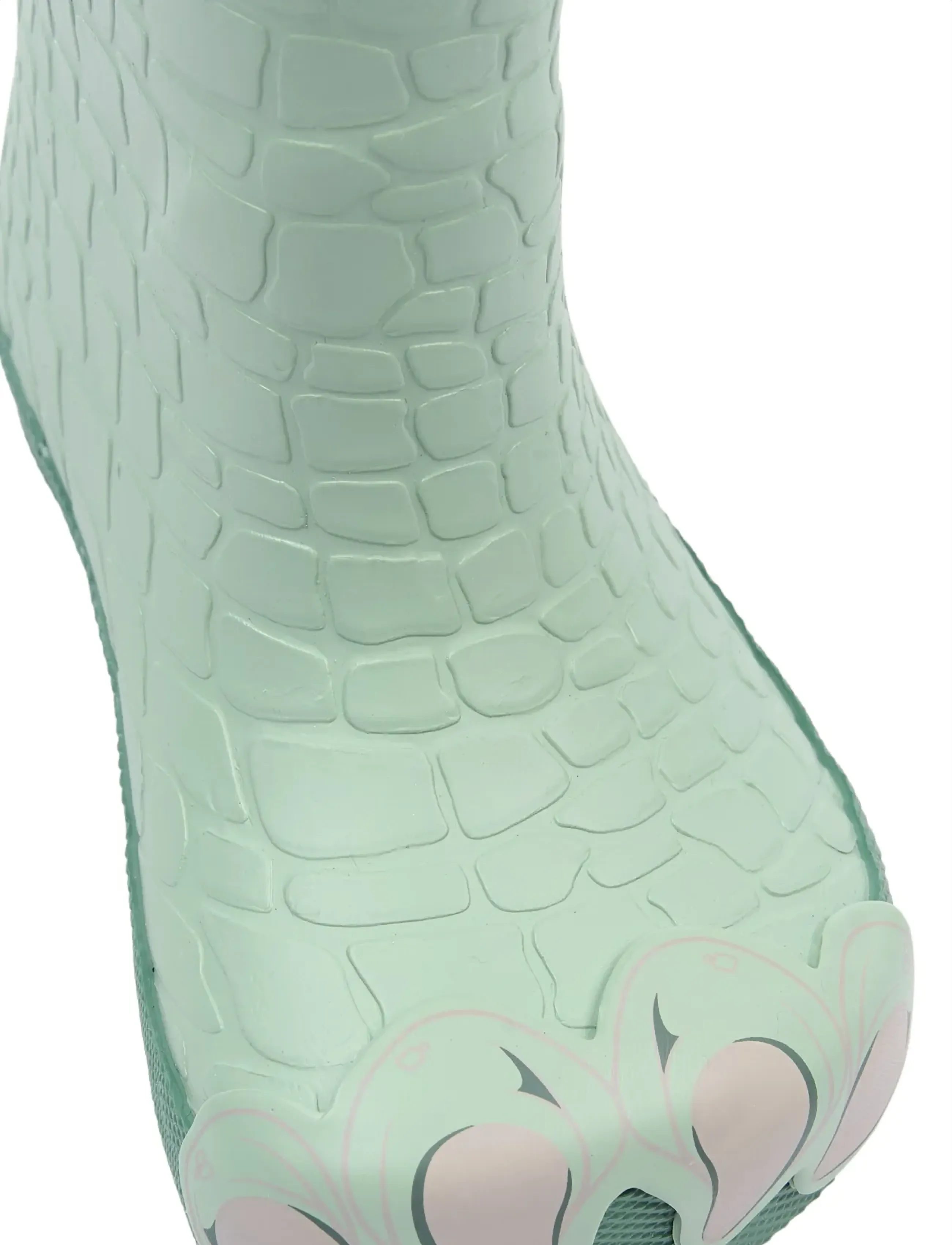 mikk-line - Wellies Dragon - Barefoot - gummistøvler uten linjer - green milieu - 5